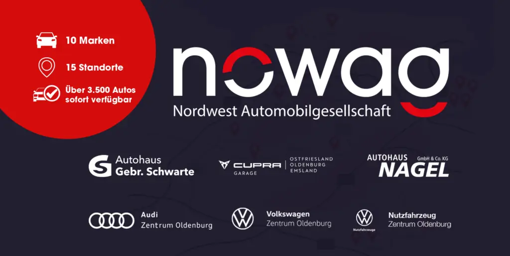 Headerbild mit dem nowag Logo und den Standortlogos