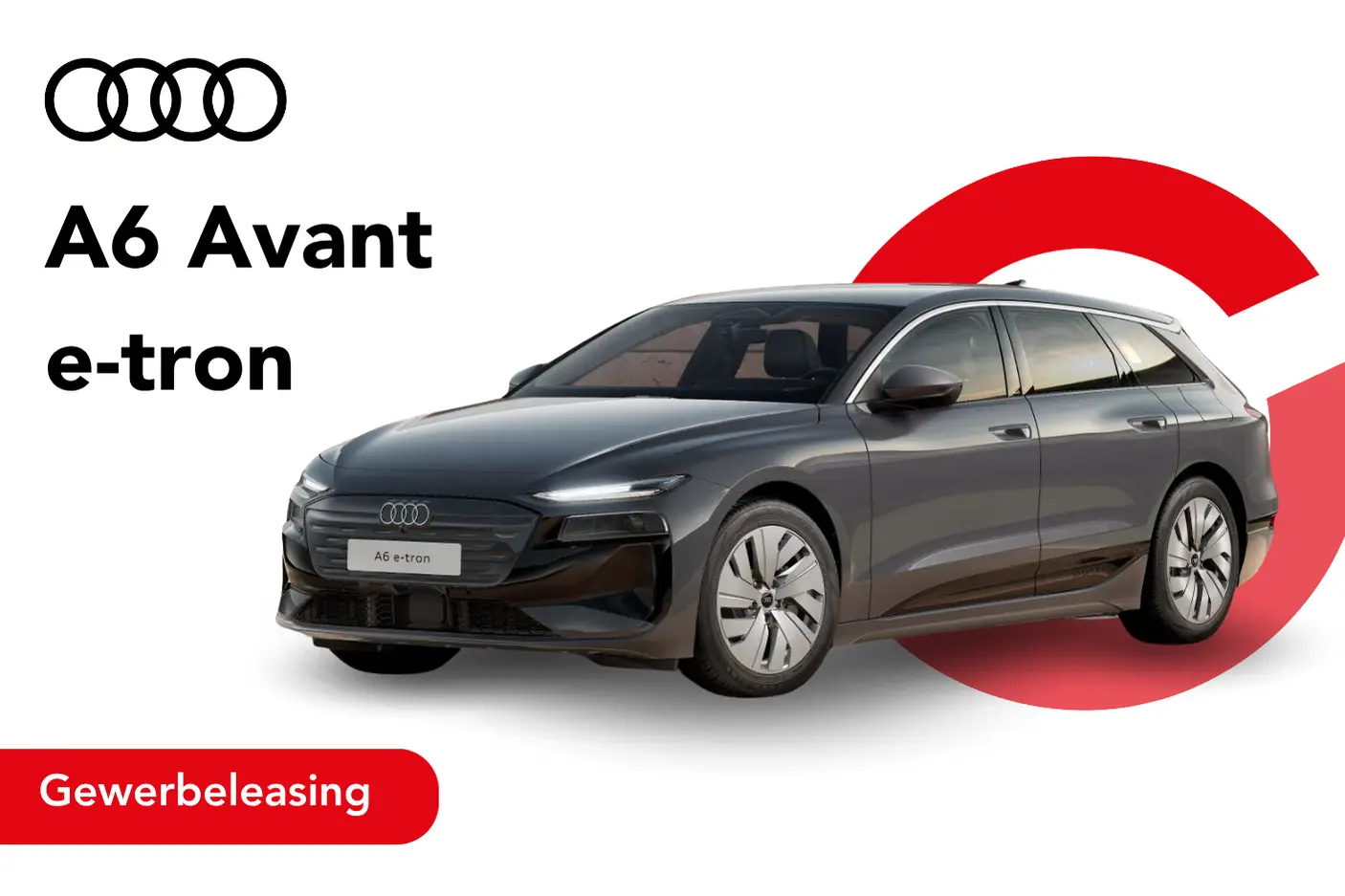 Audi A6 Avant e-tron in grau - Angebotsbild Gewerbeleasing