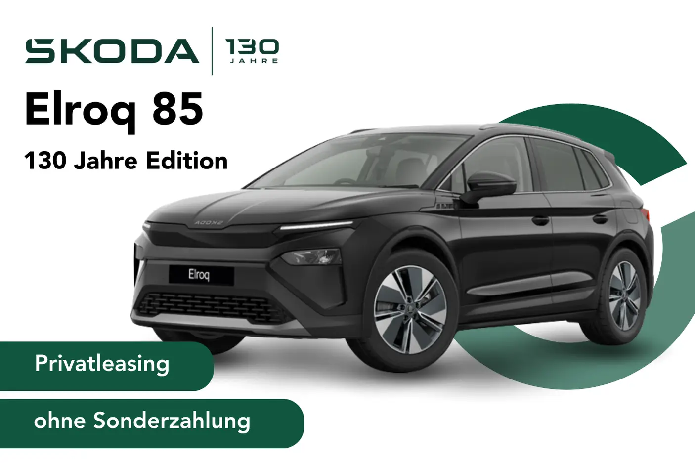 Skoda Elroq in schwarz - Angebotsbild Privatleasing