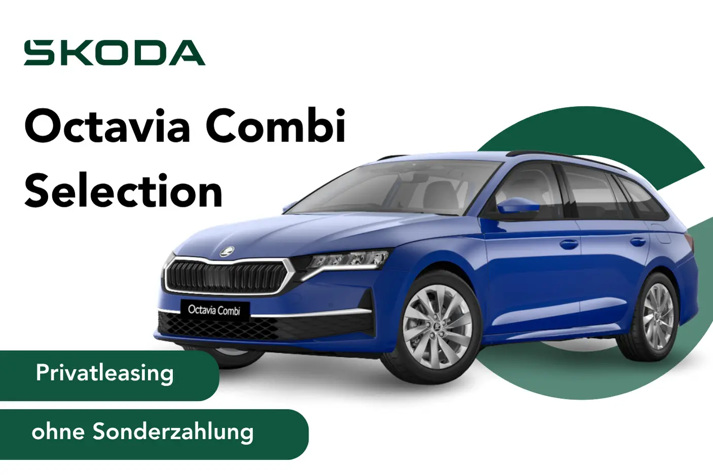 Skoda Octavia in blau - Angebotsbild Privatleasing