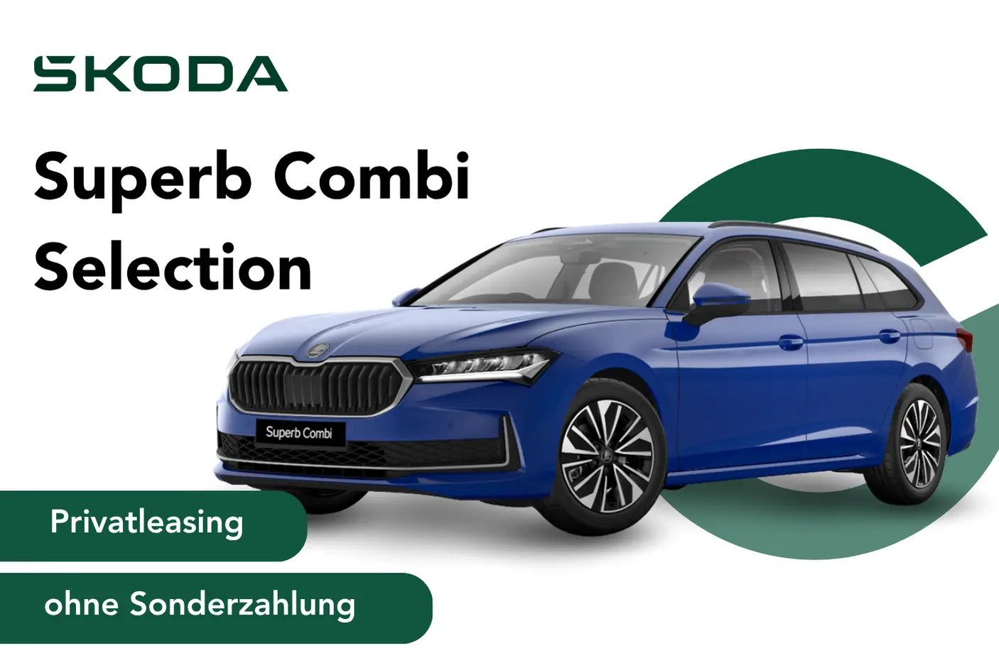 Skoda Superb Combi in blau - Angebotsbild Privtleasing