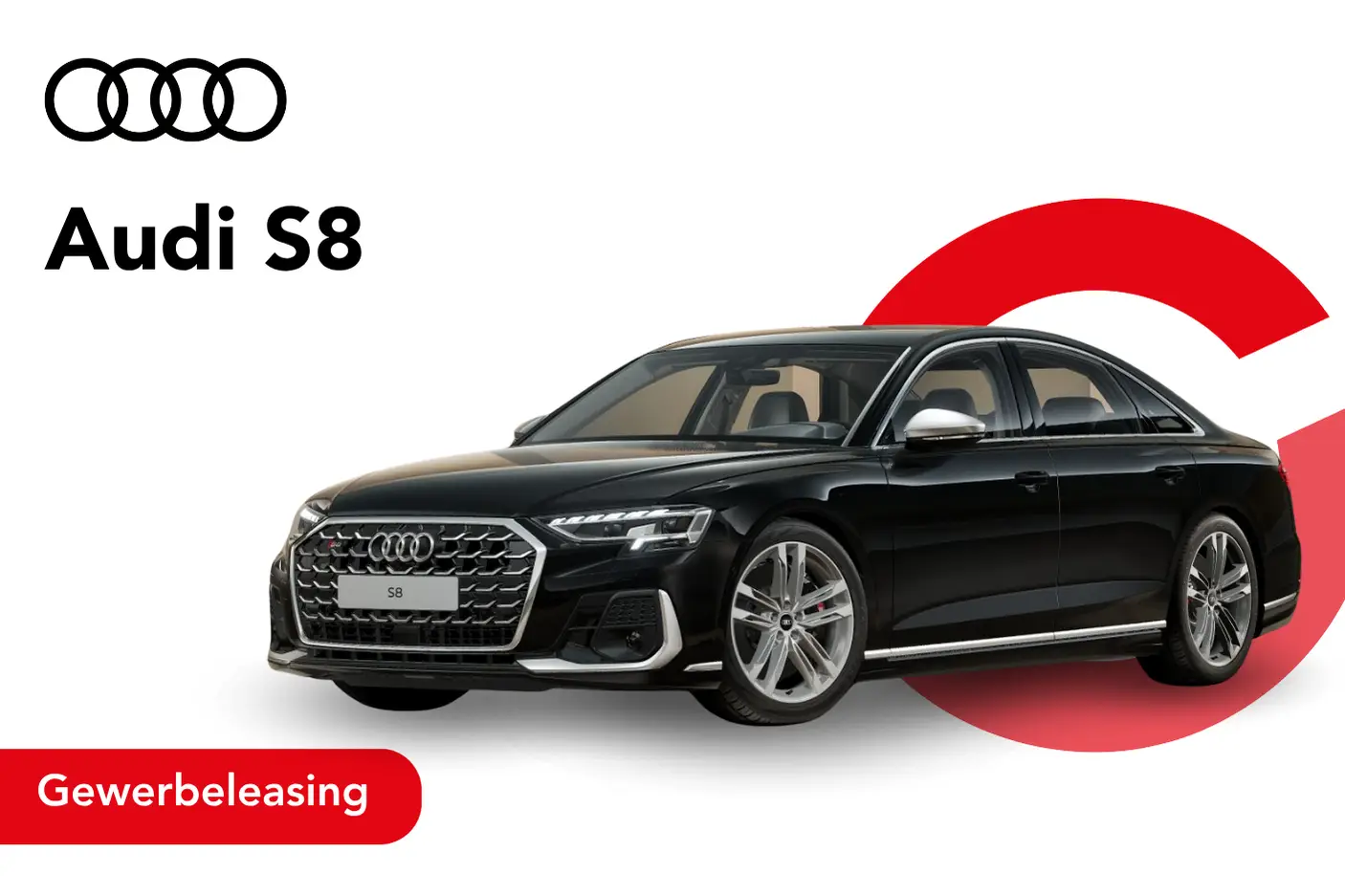 S8 in schwarz Angebotsbild Gewerbeleasing