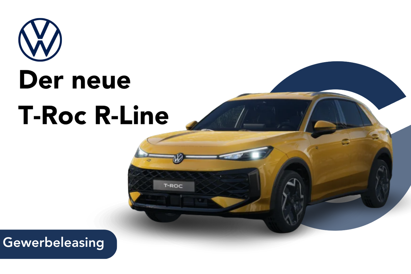 T-Roc R-Line in Gelb Angebotsbild Gewerbeleasing
