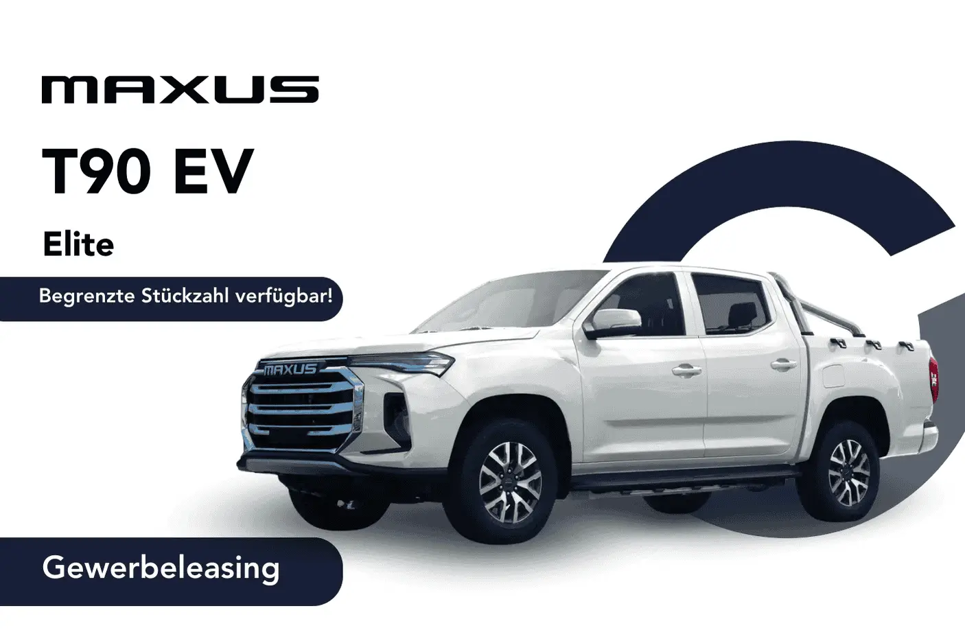 Angebotsbild für Gewerbeleasing von einem Maxus T90 EV in weiß