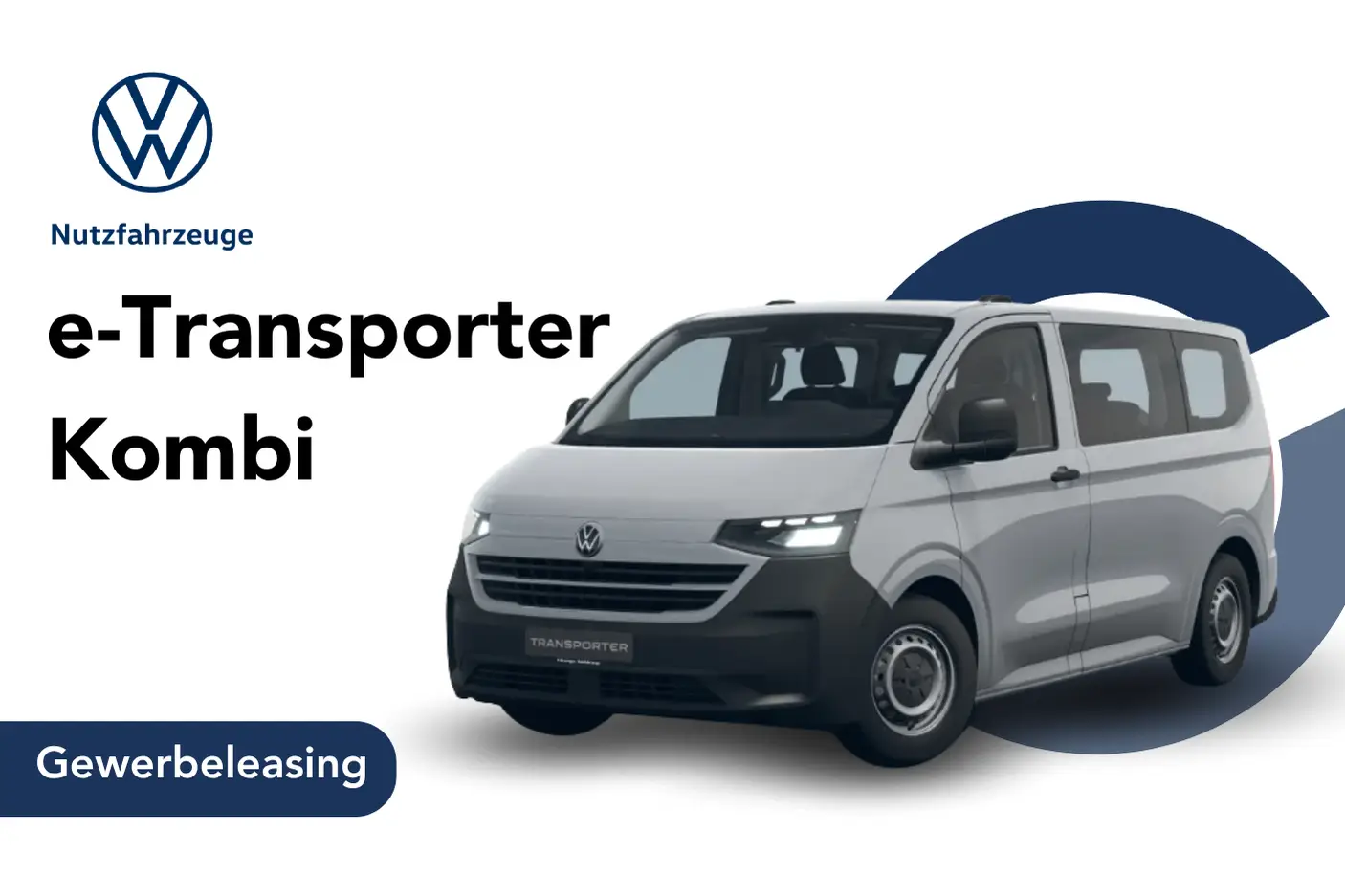 e-Transporter Kombi in grau - Angebotsbild Gewerbeleasing