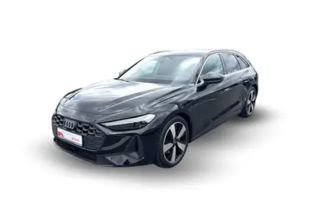 Audi A5 Avant, Frontansicht. Lackierung: Mythosschwarz Metallic