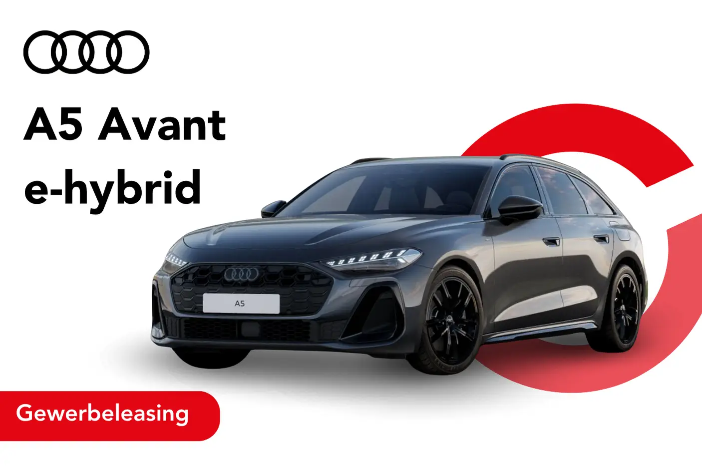 A5 Avant in grau Angebotsbild Gewerbeleasing