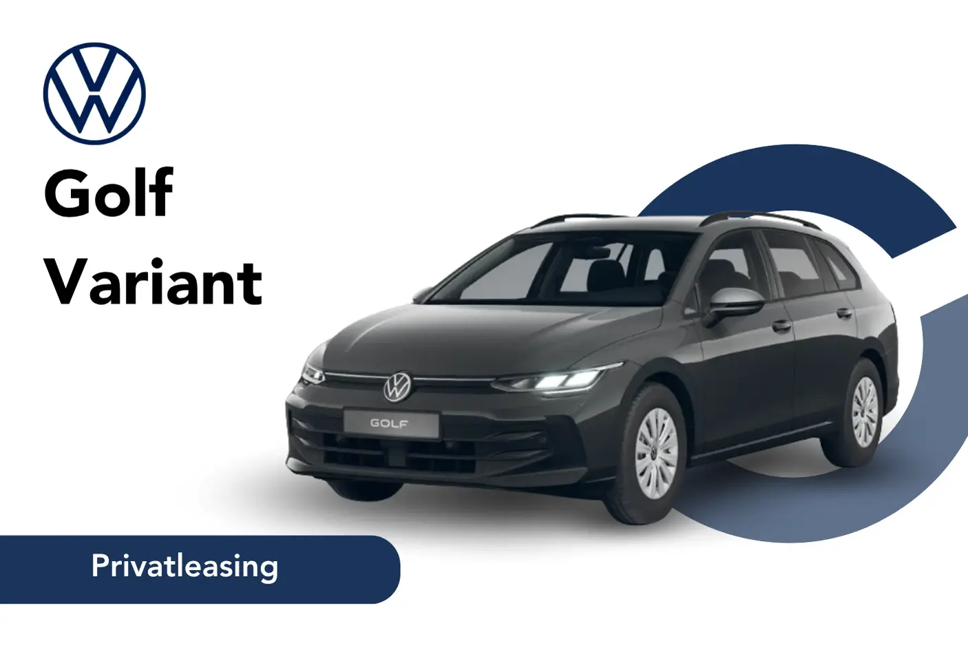 Golf Variant in grau Angebotsbild Privatleasing