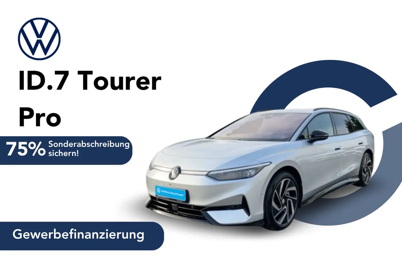 ID.7 in Scale Silver Metallic Angebotsbild Gewerbefinanzierung