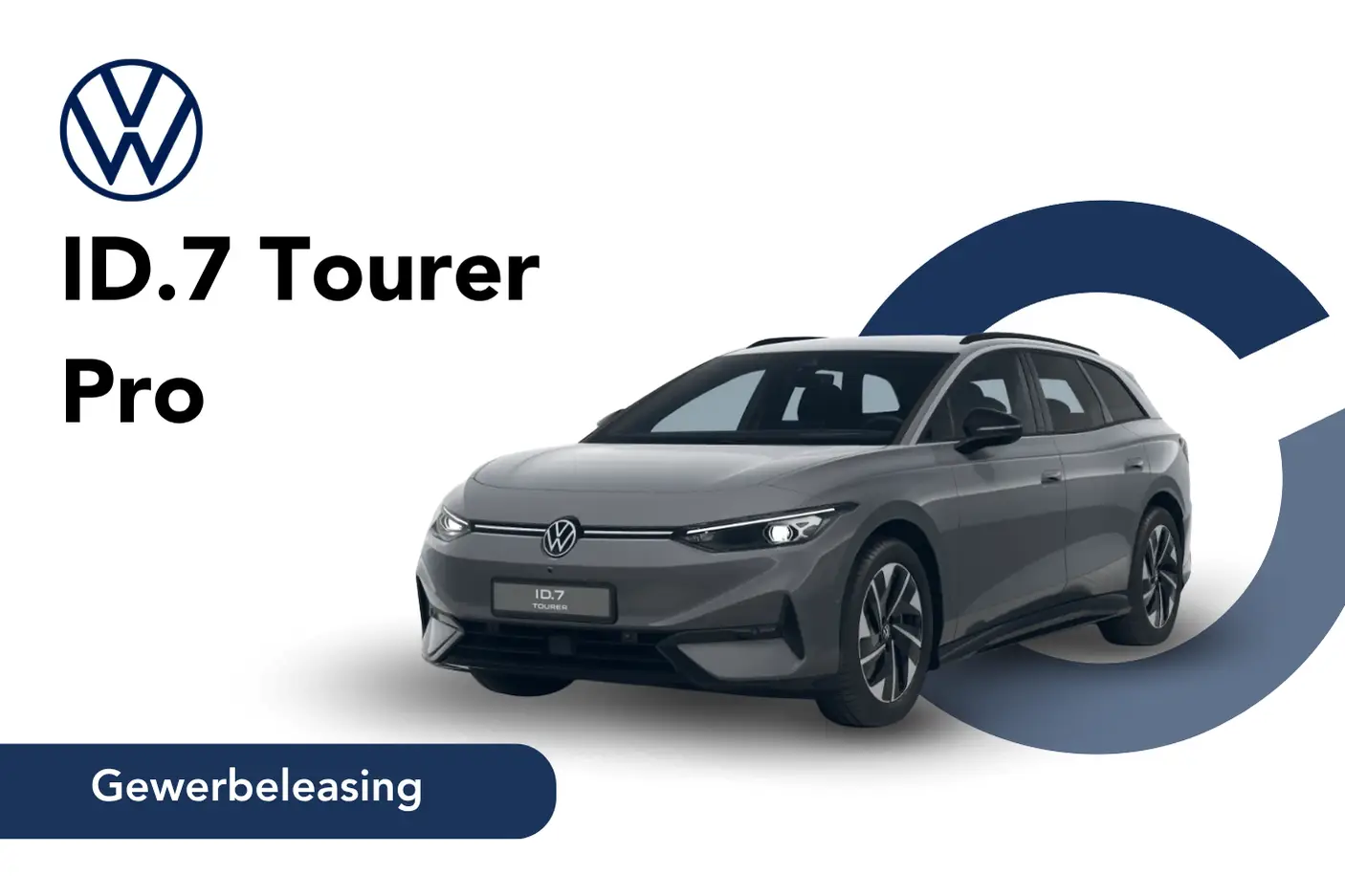 ID.7 Tourer Pro in grau Angebotsbild Gewerbeleasing.