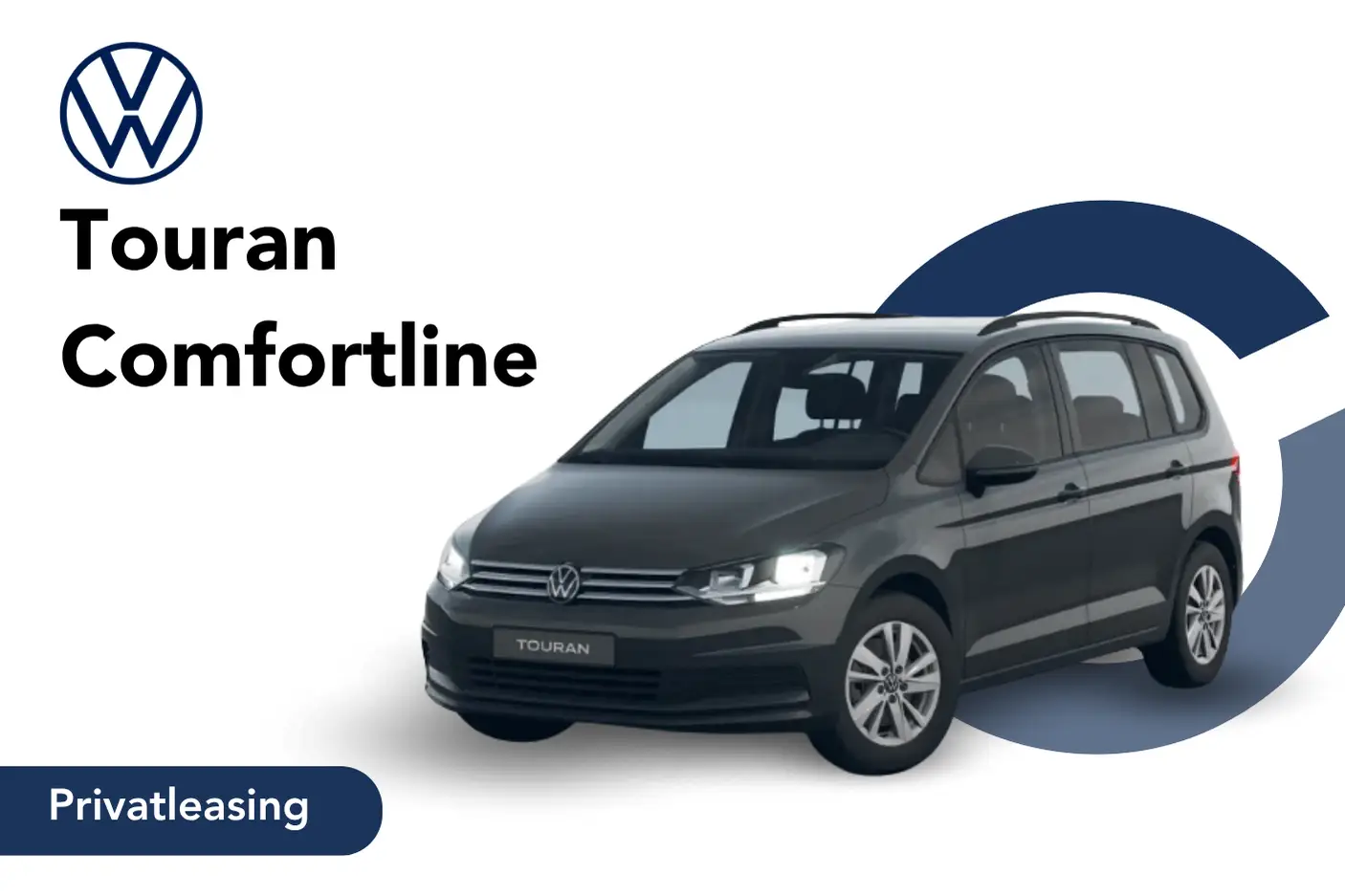VW Touran in grau - Angebotsbild Privatleasing