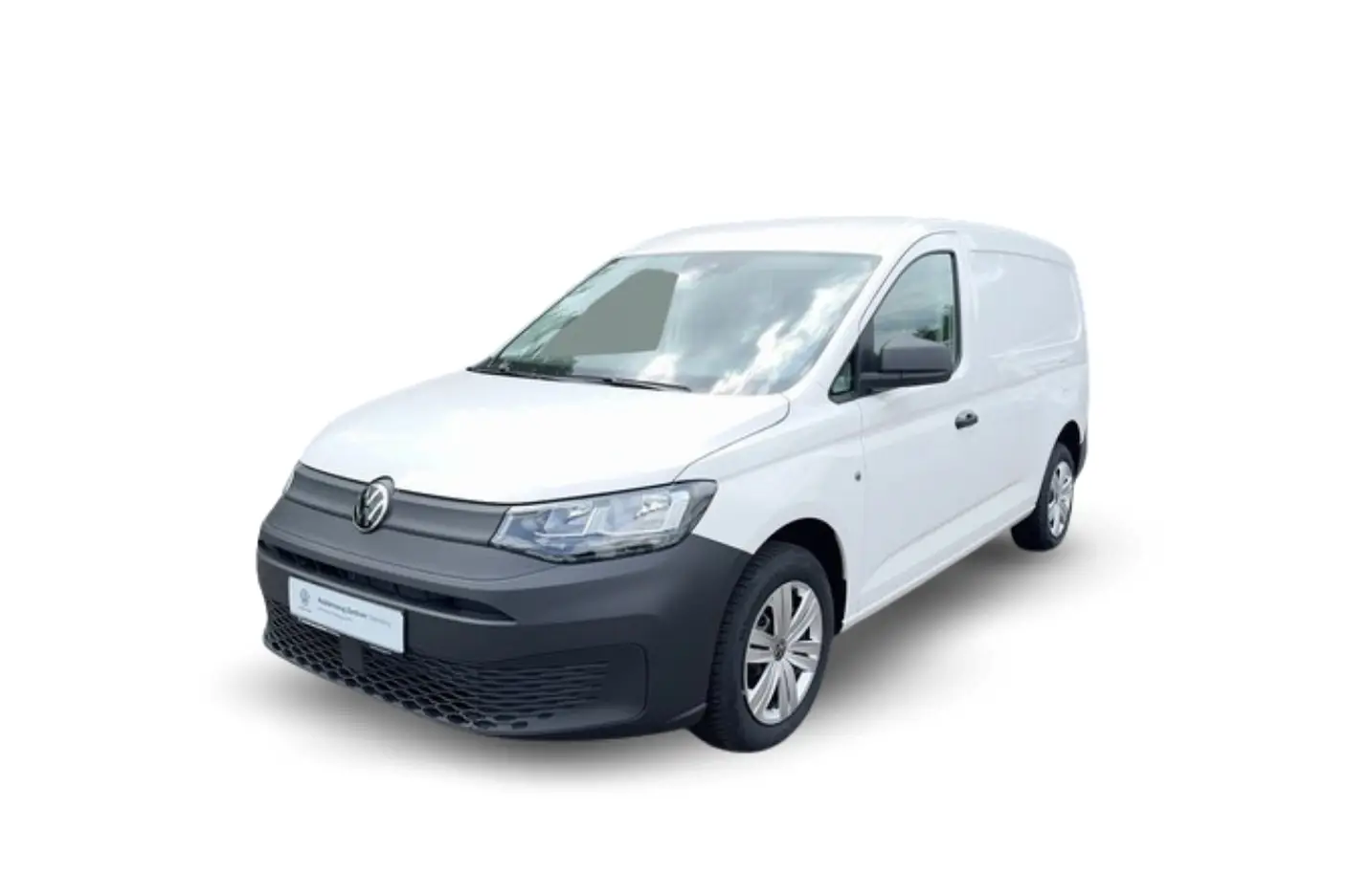 Caddy Cargo in weiß Freigestellt