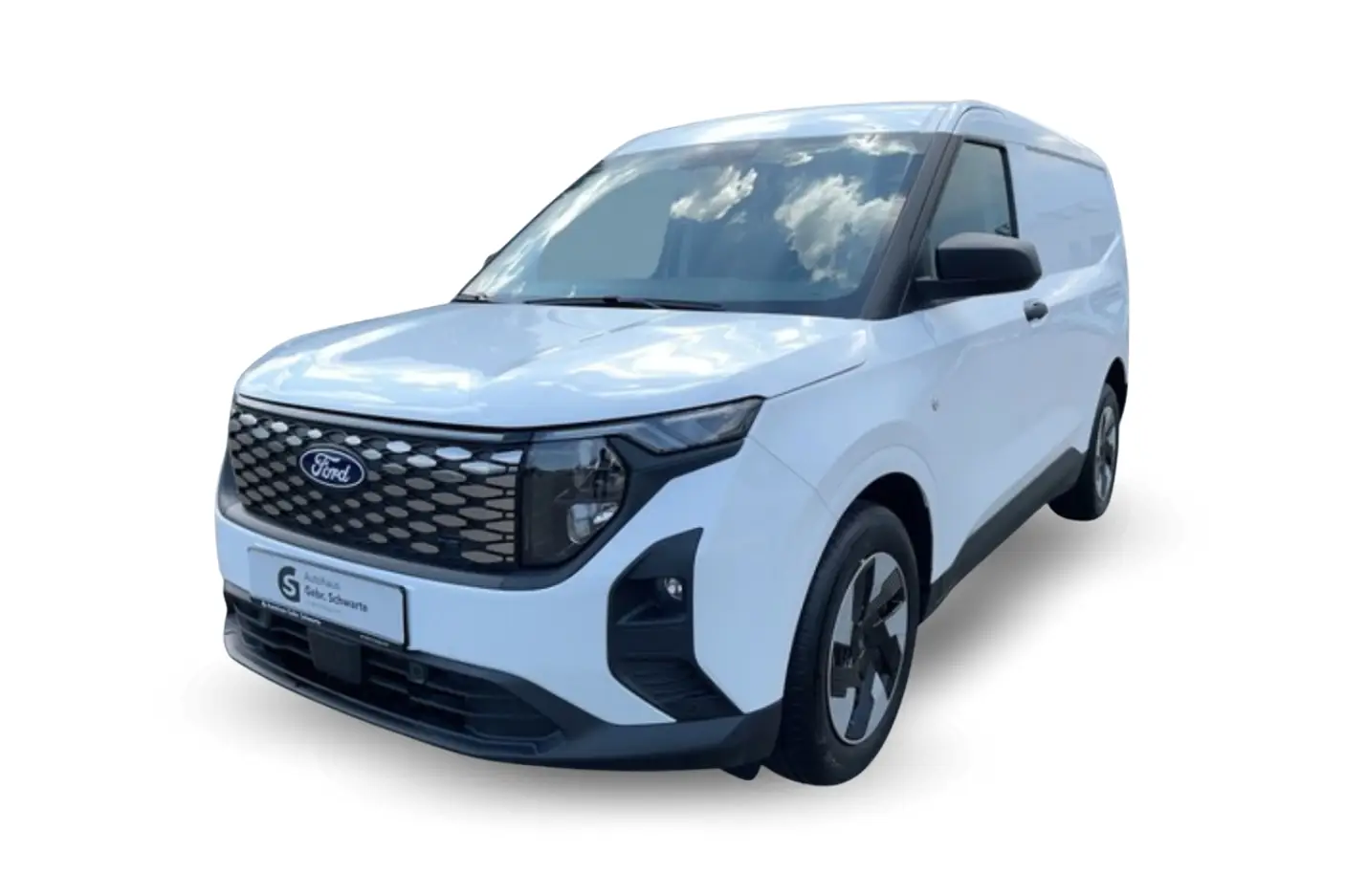 Courier in weiß freigestellt