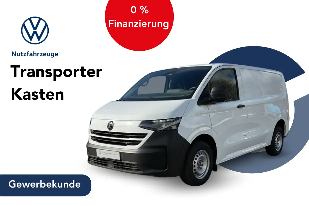 VW Transporter Kasten in weiß - 0 % Finanzierung