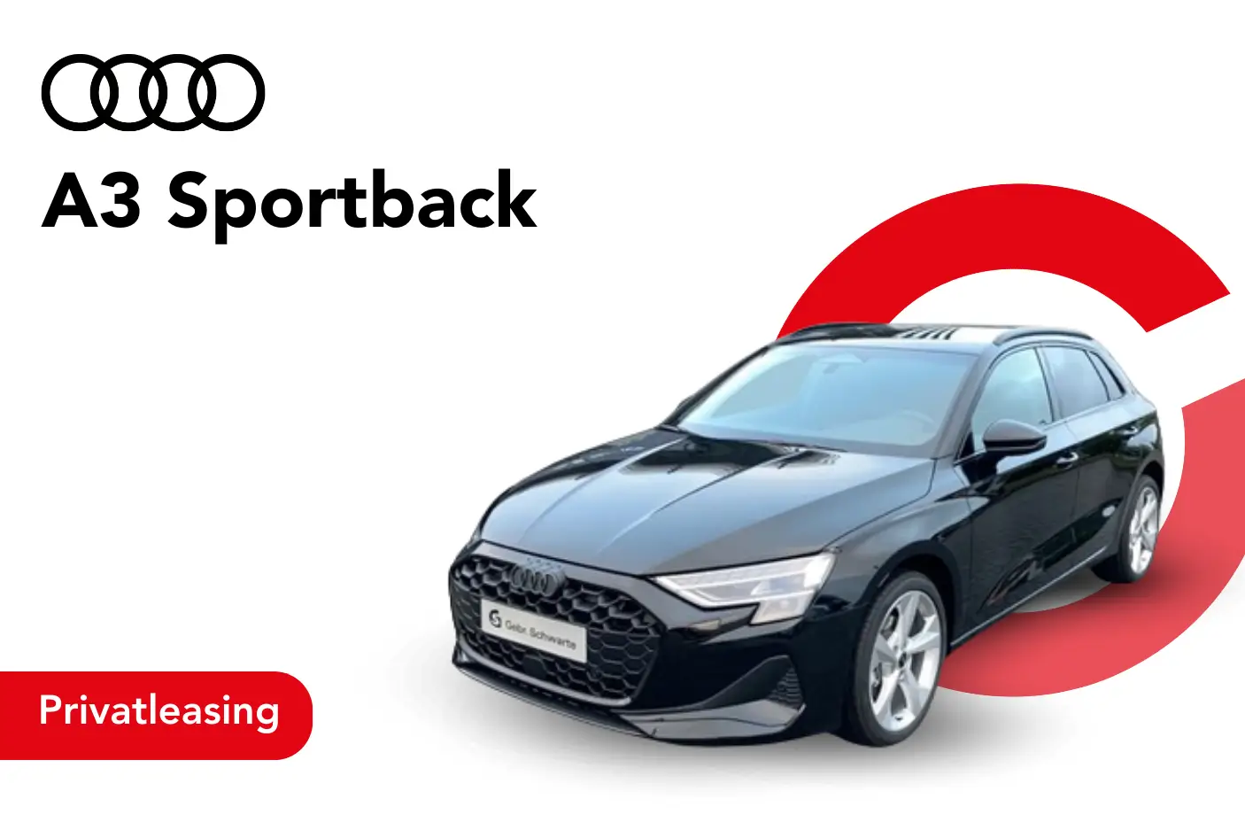 Angebotsbild Audi A3 Sportback in schwarz