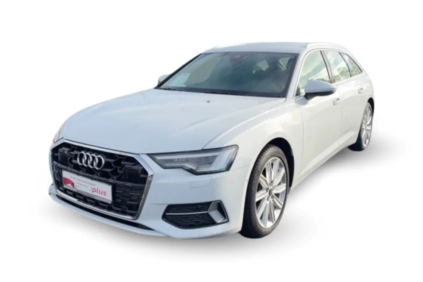 Audi A6 Avant e in weiß von vorne