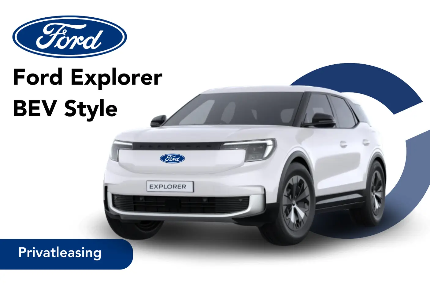 Explorer in weiß Angebotsbild Privatleasing