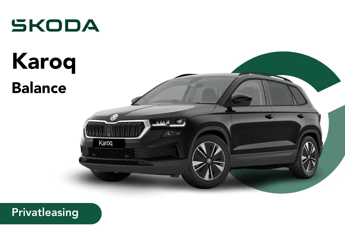 Angebotsbild für eine Privatleasing eines Karoq Balance in Black-Magic Perleffekt