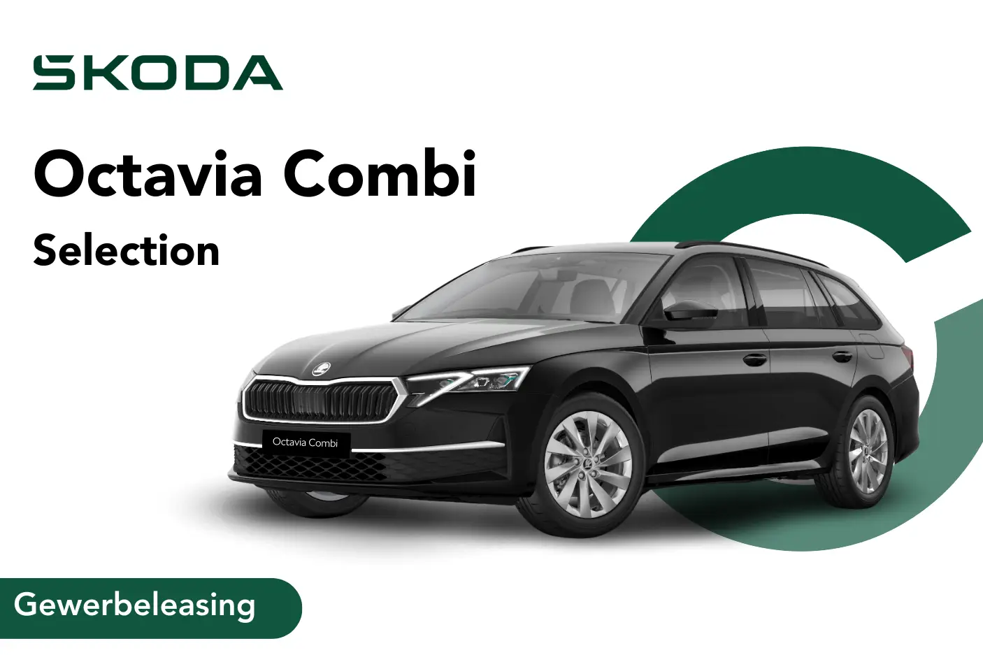 Angebotsbild für ein Gewerbeleasing vom Skoda Octavia Combi, Lackierung Black-Magic Perleffekt