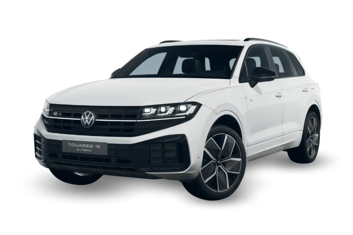 Touareg R Final Edition eHybrid in weiß von vorne