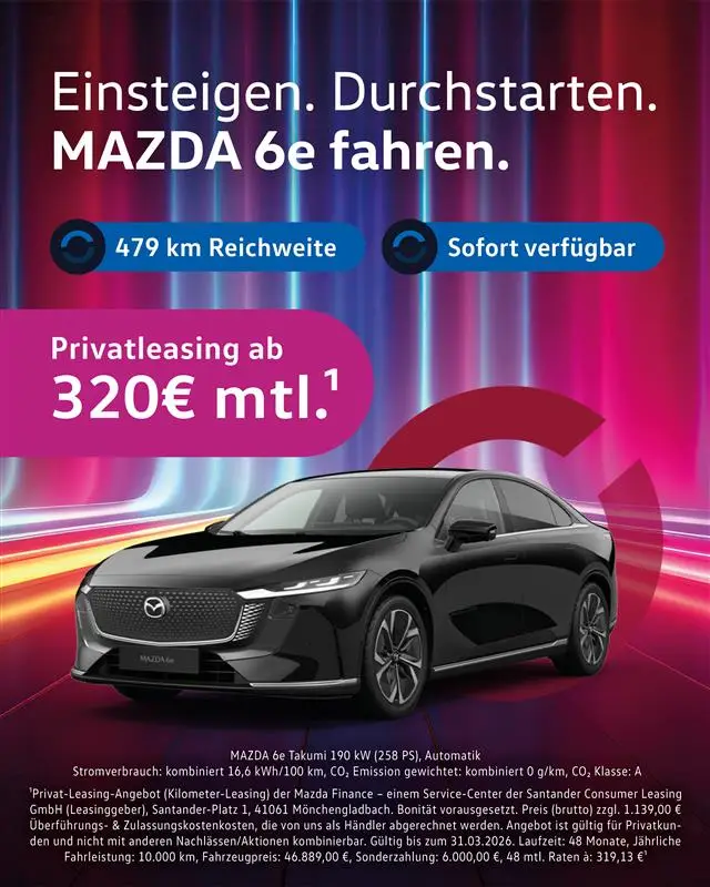 Mazda 6e Angebotsbild