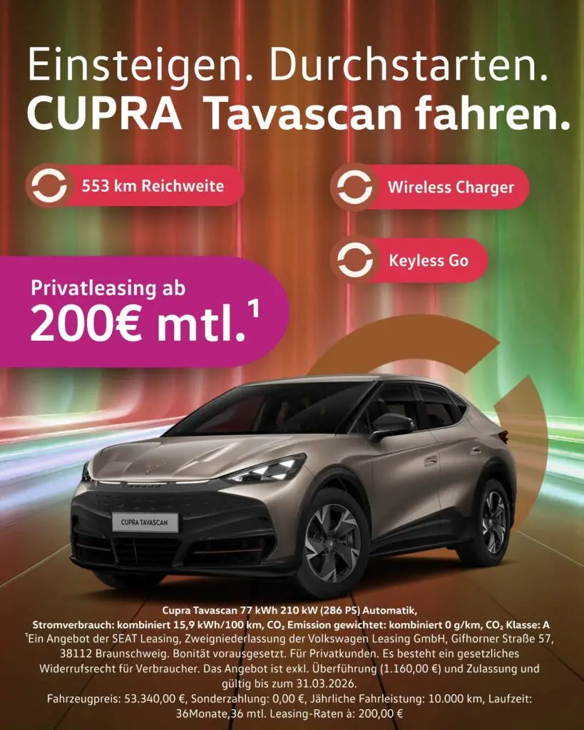 CUPRA Tavascan Kachelbild