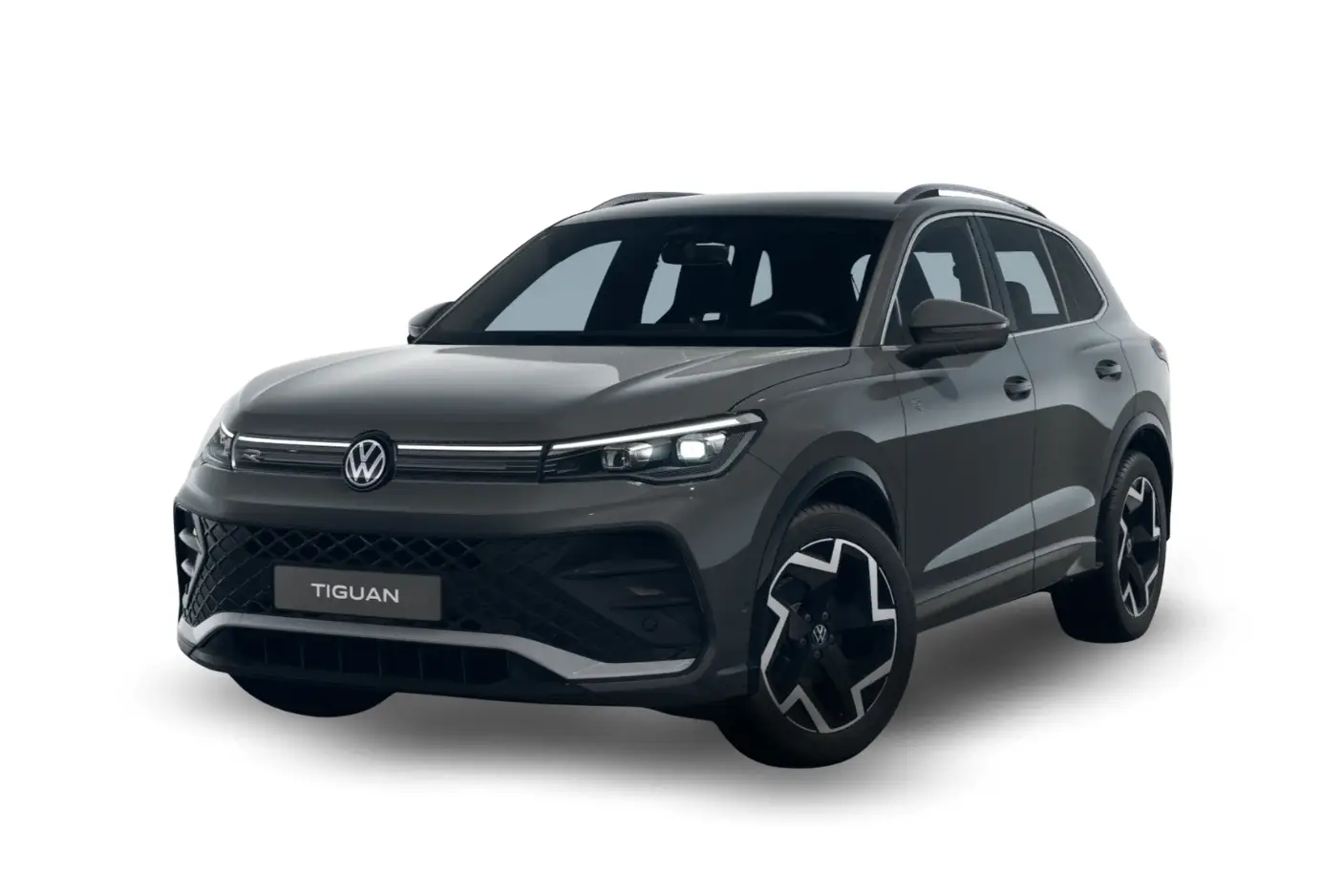 VW Tiguan R-Line in Uranograu von Vorne
